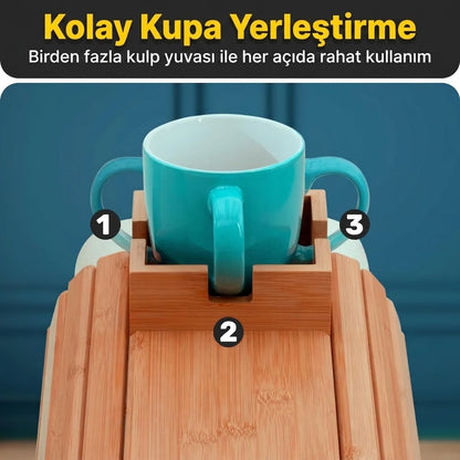 Mixoya Ahşap Kanepe Tepsisi