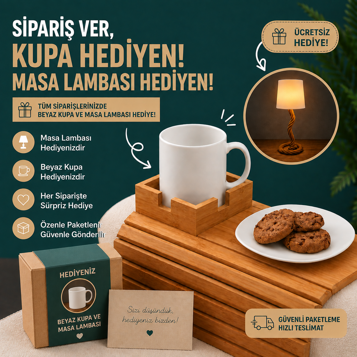 Mixoya Ahşap Kanepe Tepsisi