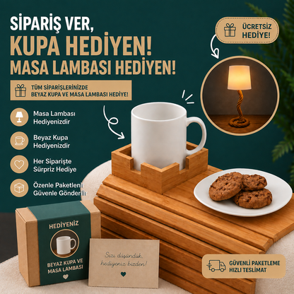 Mixoya Ahşap Kanepe Tepsisi