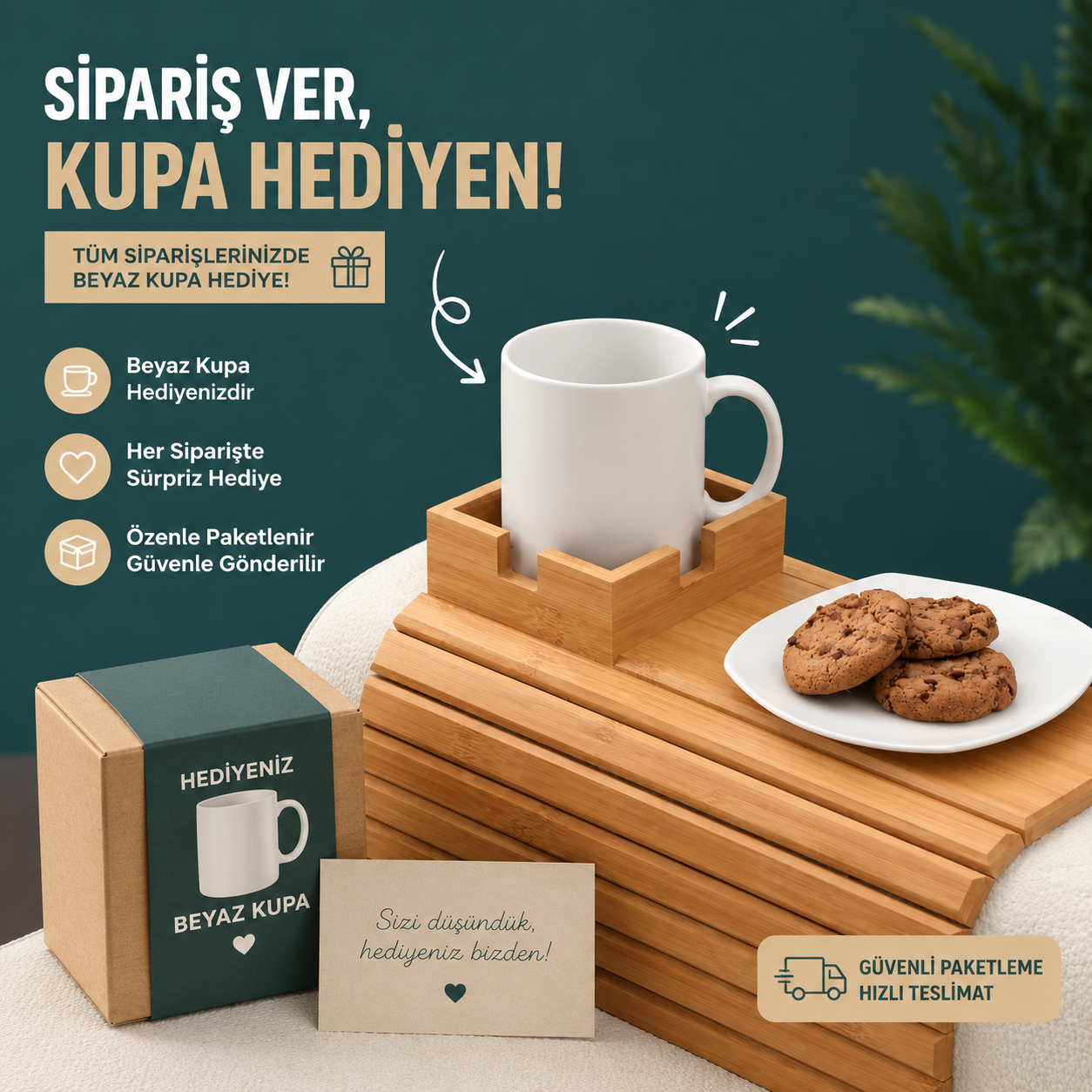 Mixoya Ahşap Kanepe Tepsisi